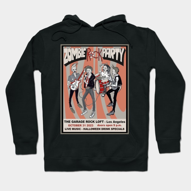 Zombie rock party Hoodie by PoeticTheory